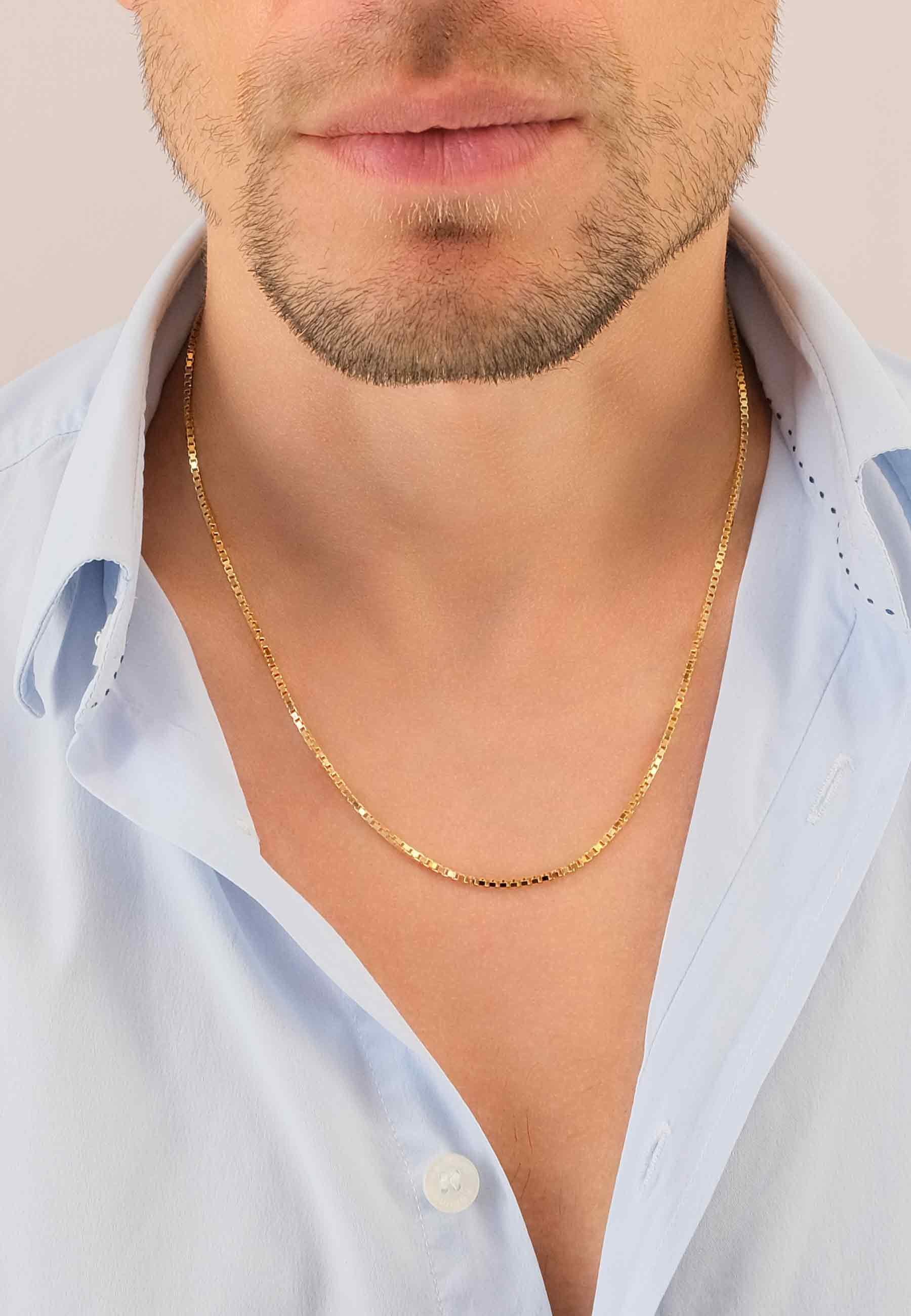 MUAU Schmuck  Collier Venezianer Gelbgold 750, 1.6mm, 60cm 