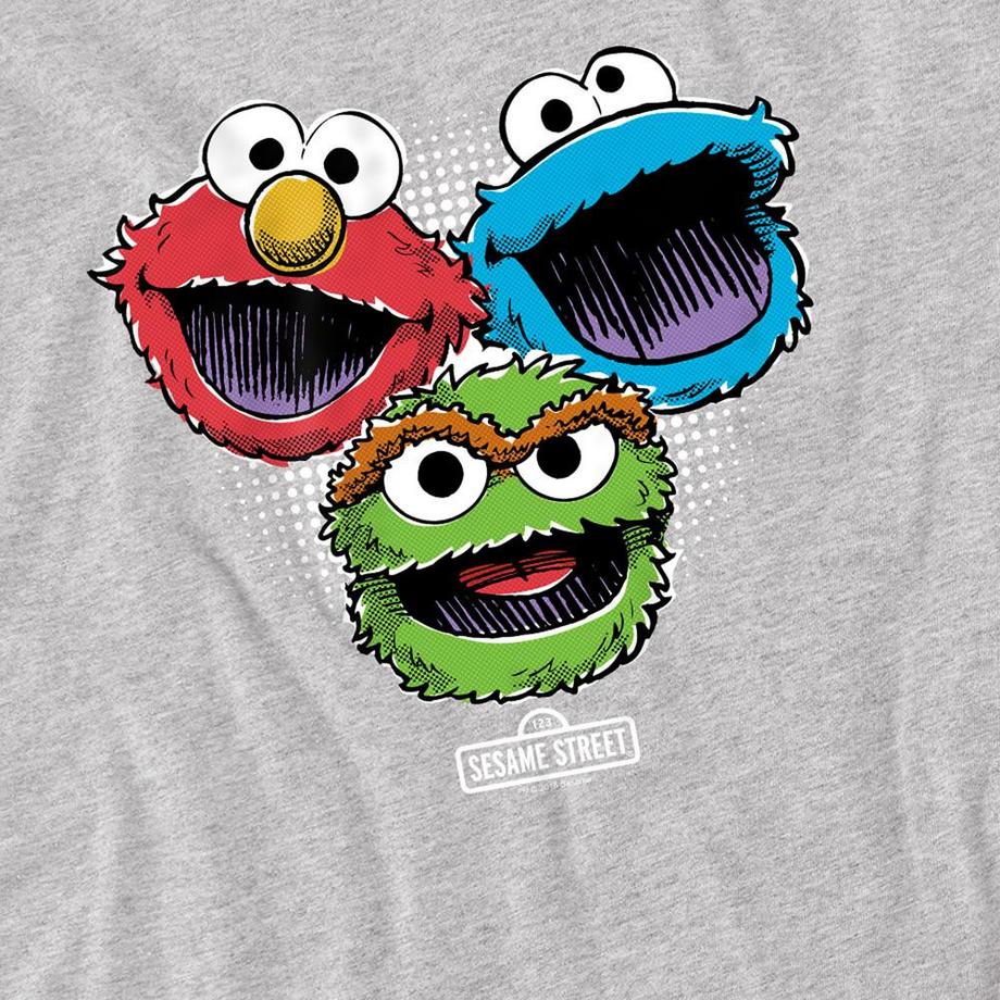 Sesame Street  Maglietta Halftone Heads 