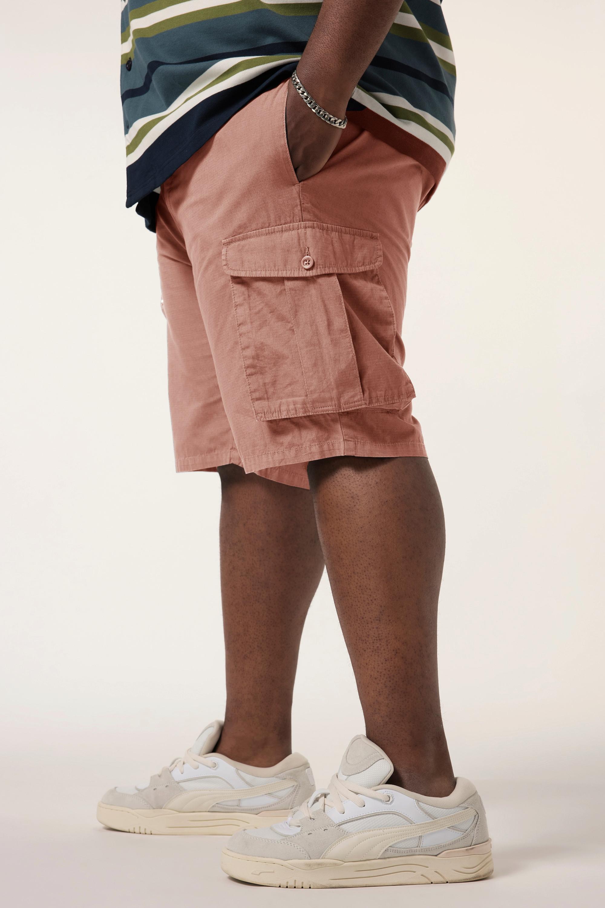 Sthuge Bermuda Cargo Ripstop Taille Elastique Coupe Loose Fit  