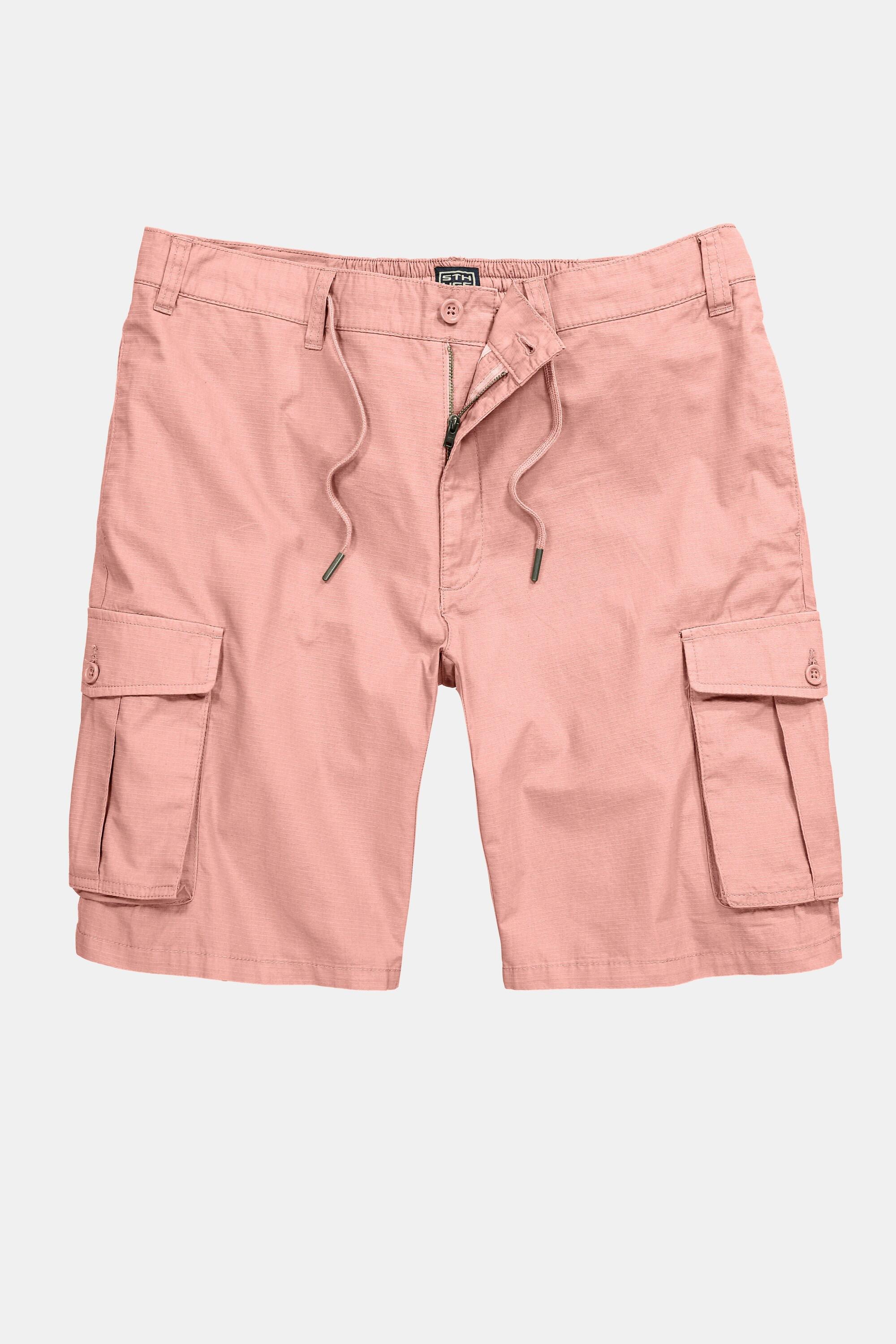 Sthuge Bermuda Cargo Ripstop Taille Elastique Coupe Loose Fit  