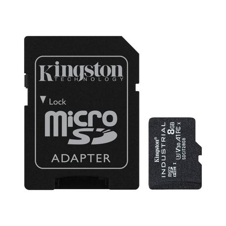 KINGSTON TECHNOLOGY  Kingston Technology Industrial 8 Go MicroSDHC UHS-I Classe 10 