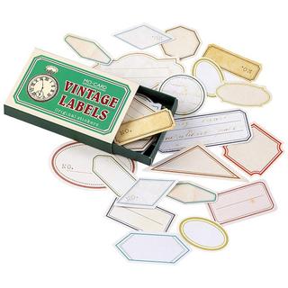 eStore 60 etichette adesive in scatola, vintage - n. 4  