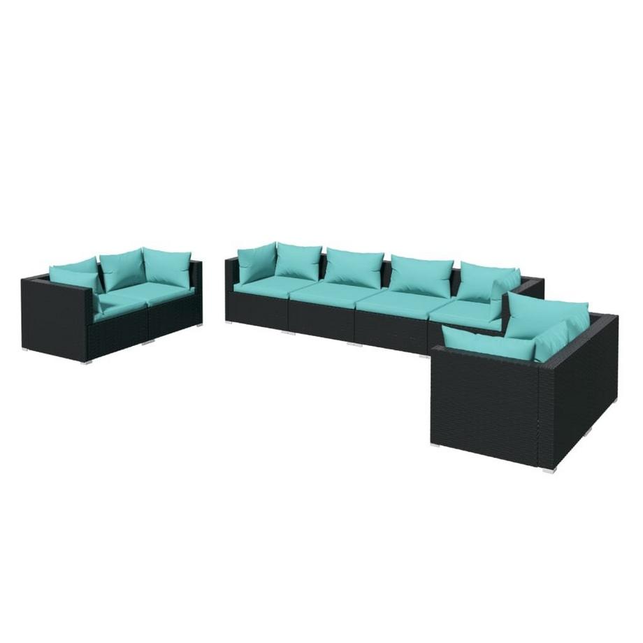 Garten-lounge-set poly-rattan