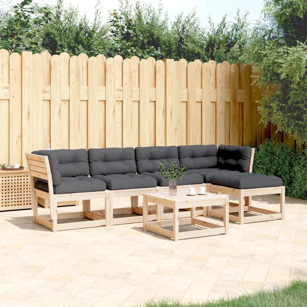 VidaXL set divano da giardino Legno di pino  