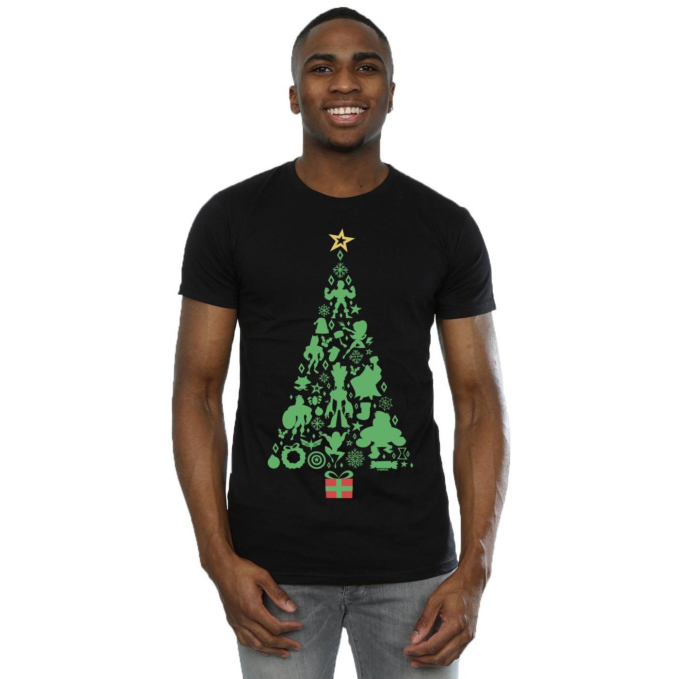 MARVEL Avengers T-Shirt Albero di Natale  