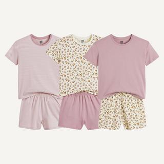 La Redoute Collections  3er-Pack Kurzpyjamas 
