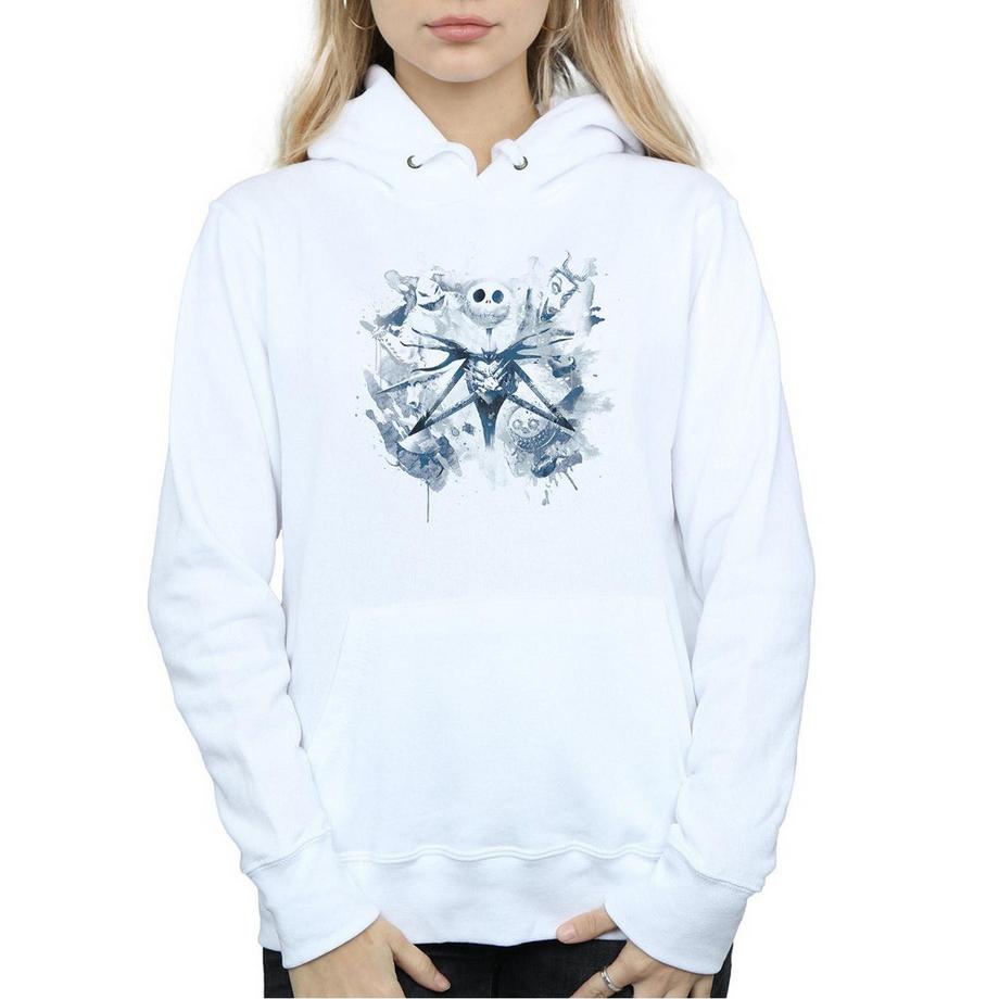 Disney Nightmare Before Christmas Paint Spray Carers Felpa con cappuccio  
