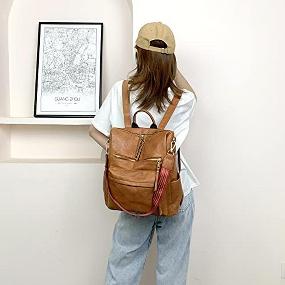 Only-bags.store Sac à dos à la mode Sac à main Design polyvalent Sac à bandoulière Convertible Cuir PU  