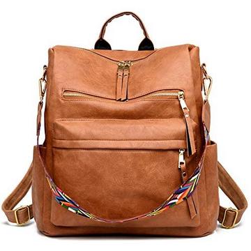 Sac à dos à la mode, sac à main au Design polyvalent, sac à bandoulière Convertible et sac de voyage en cuir PU