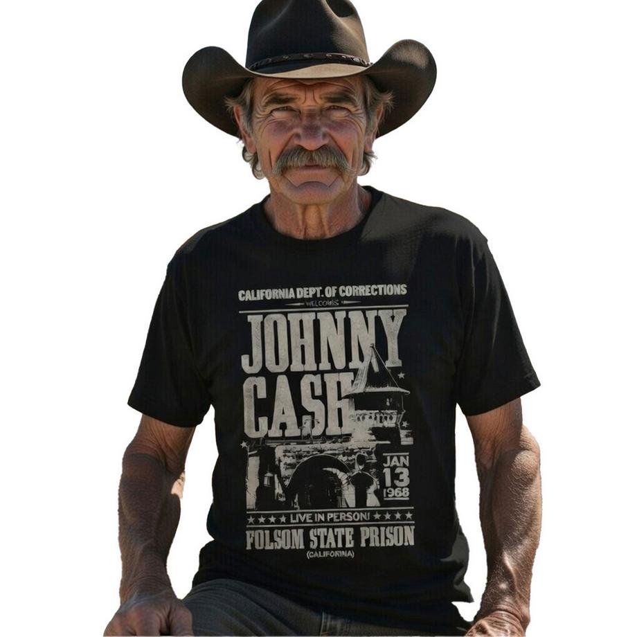 Johnny Cash T-Shirt Prison Poster  