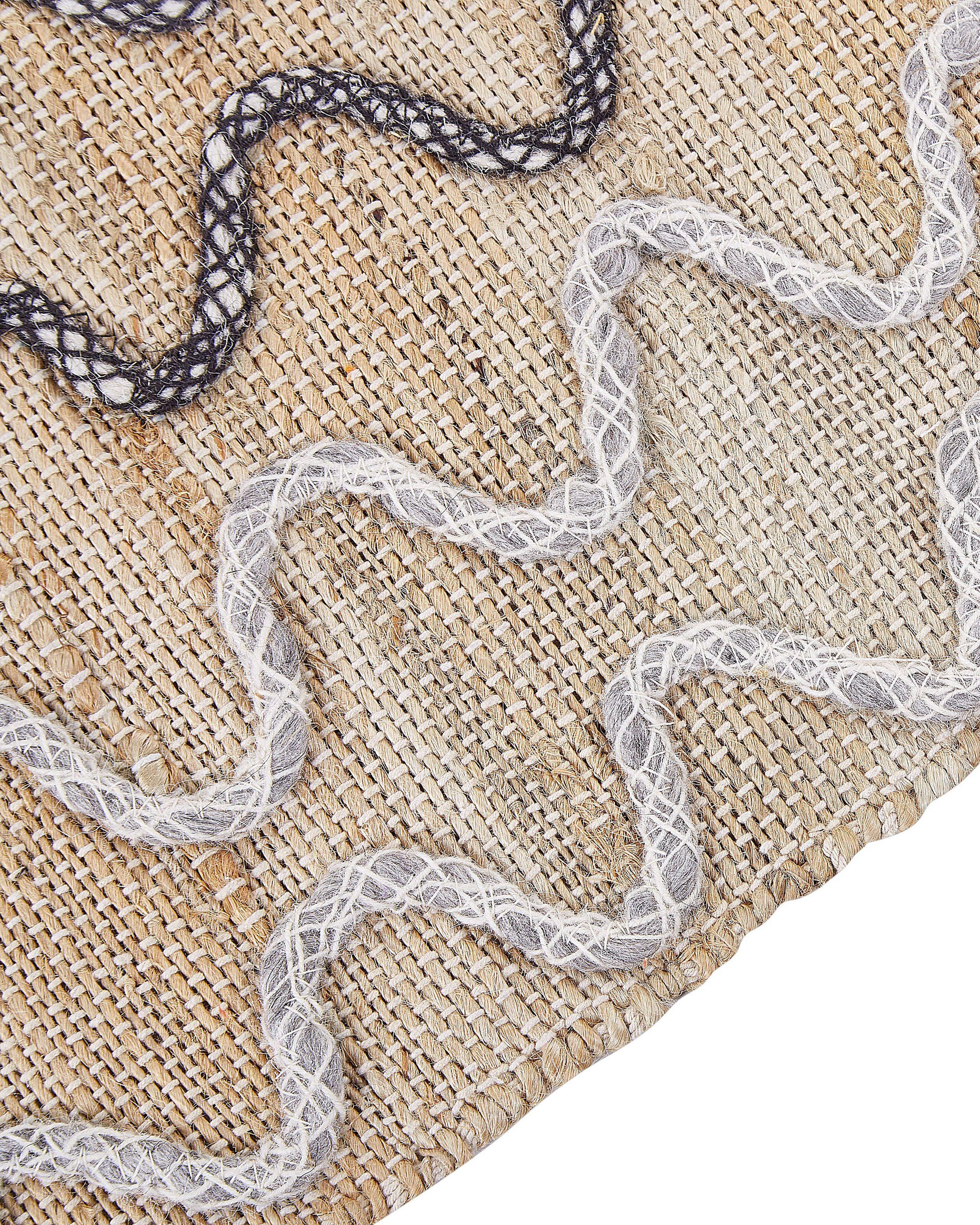 Beliani Teppich aus Jute Rustikal SOGUT  