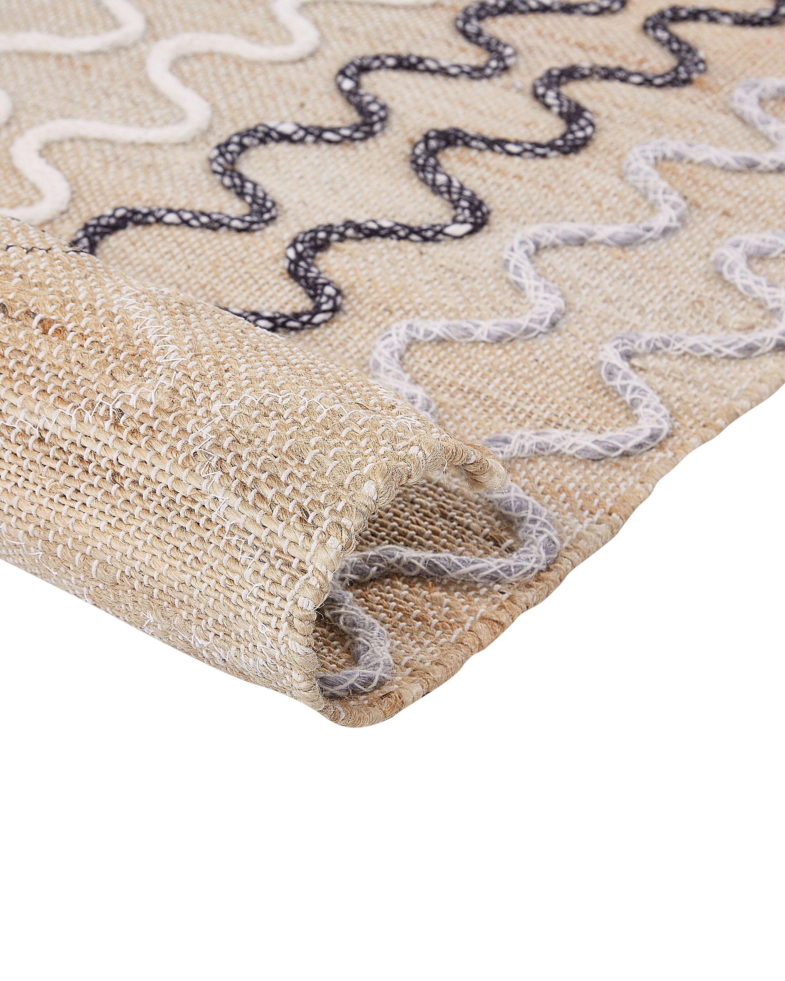 Beliani Teppich aus Jute Rustikal SOGUT  