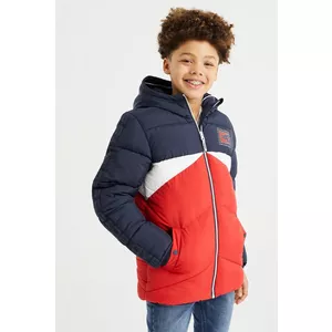 Veste Mi-Longue À Bloc De Couleur Garçon
