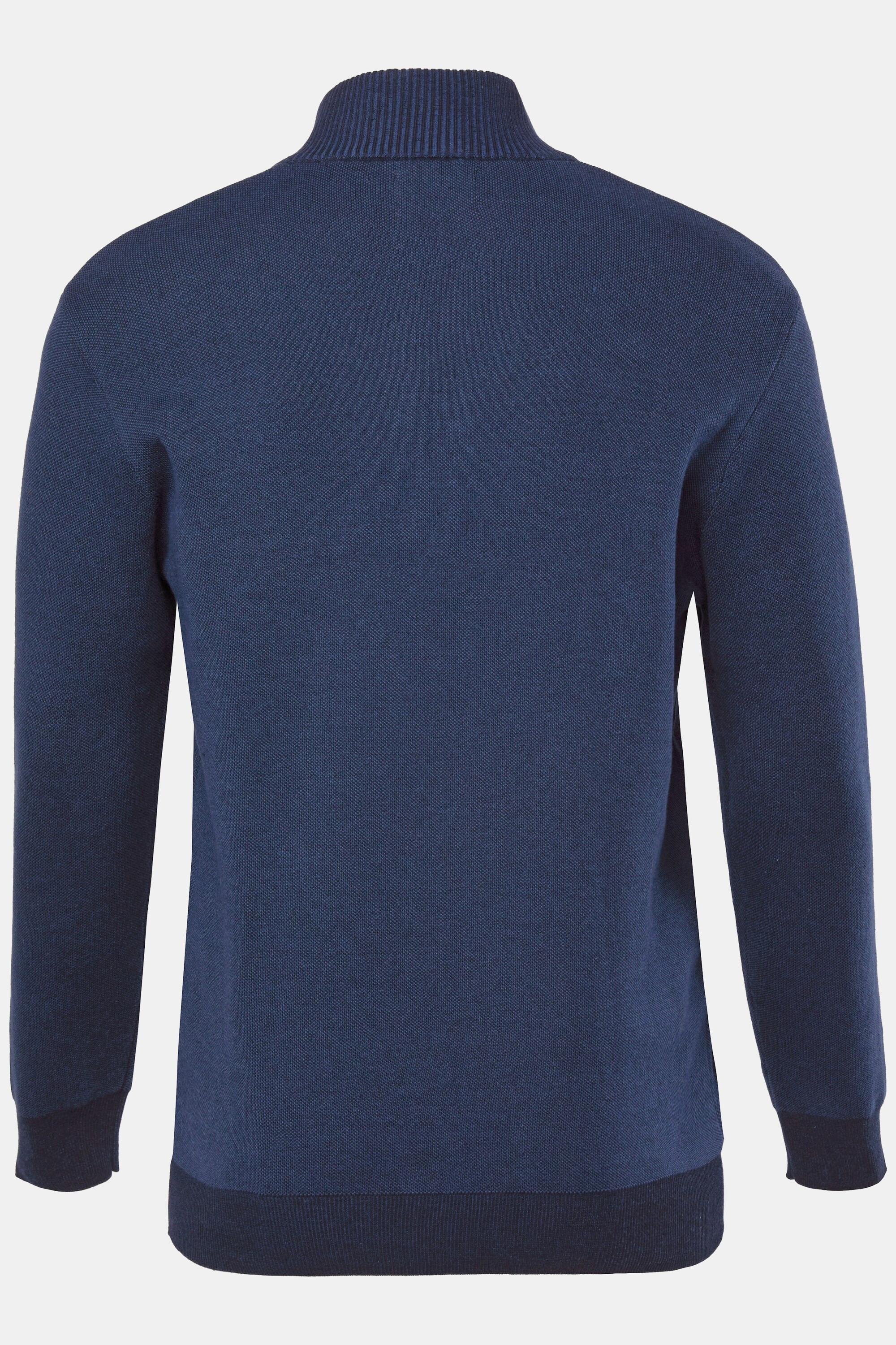 JP1880 Pull camionneur en maille Two-Tone CashmereTouch col zippé  