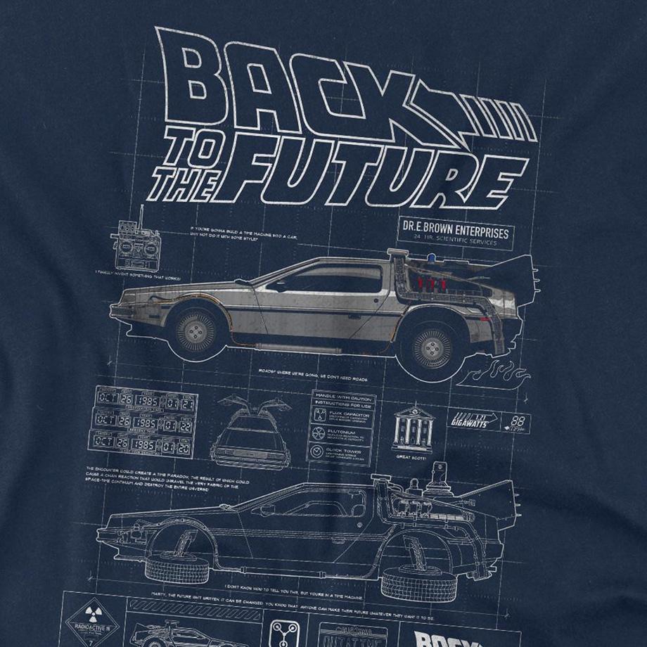 Back To The Future T-Shirt Graphique Plan  