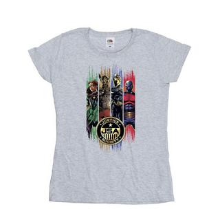 DC COMICS JSA T-Shirt Stampata a Maniche Corte  