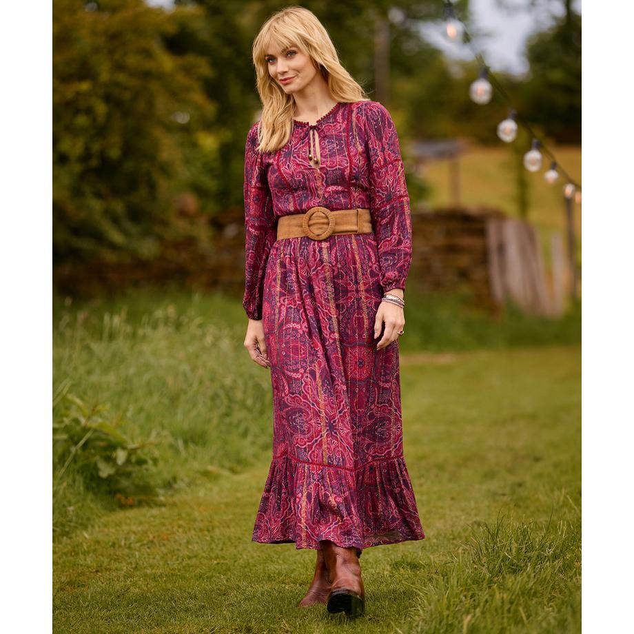 Joe Browns  Magnifique Robe Longue Bobo à Manches Longues 
