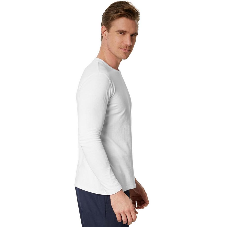 Tectake Herren Uni Langarm-Shirt  