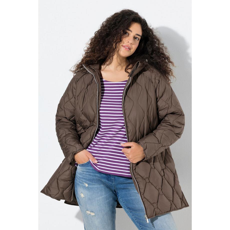 Ulla Popken HYPRAR Steppjacke wasserabweisend 2-Wege-Zipper  