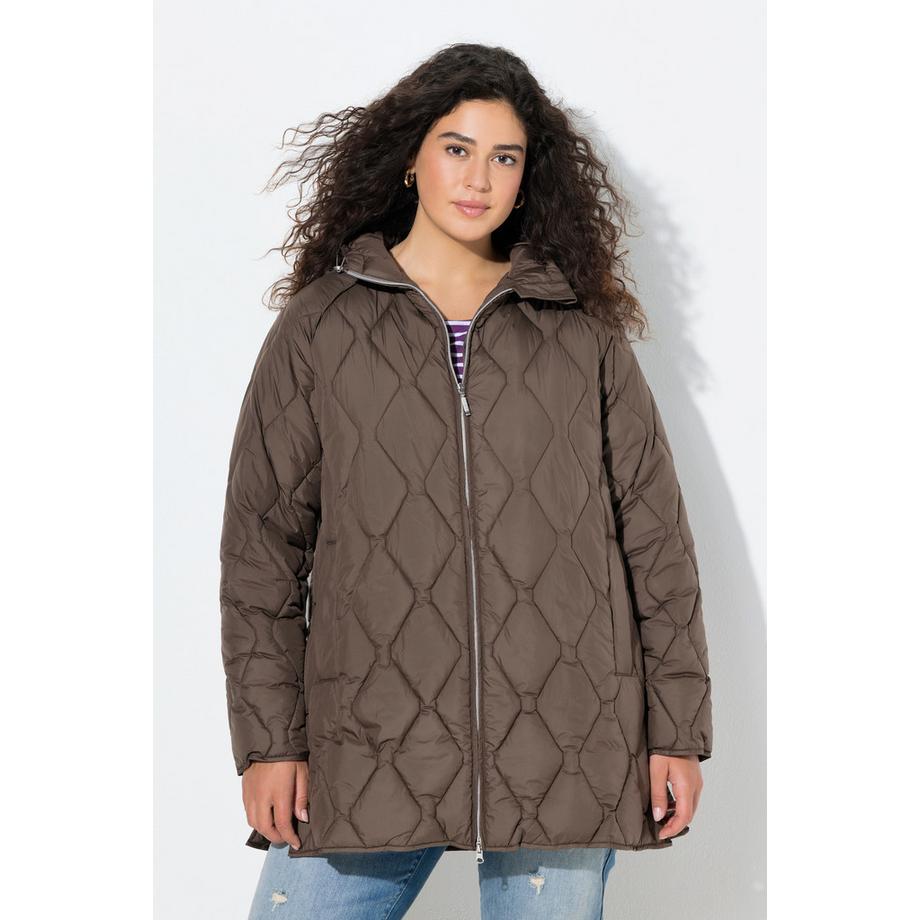 Ulla Popken HYPRAR Steppjacke wasserabweisend 2-Wege-Zipper  