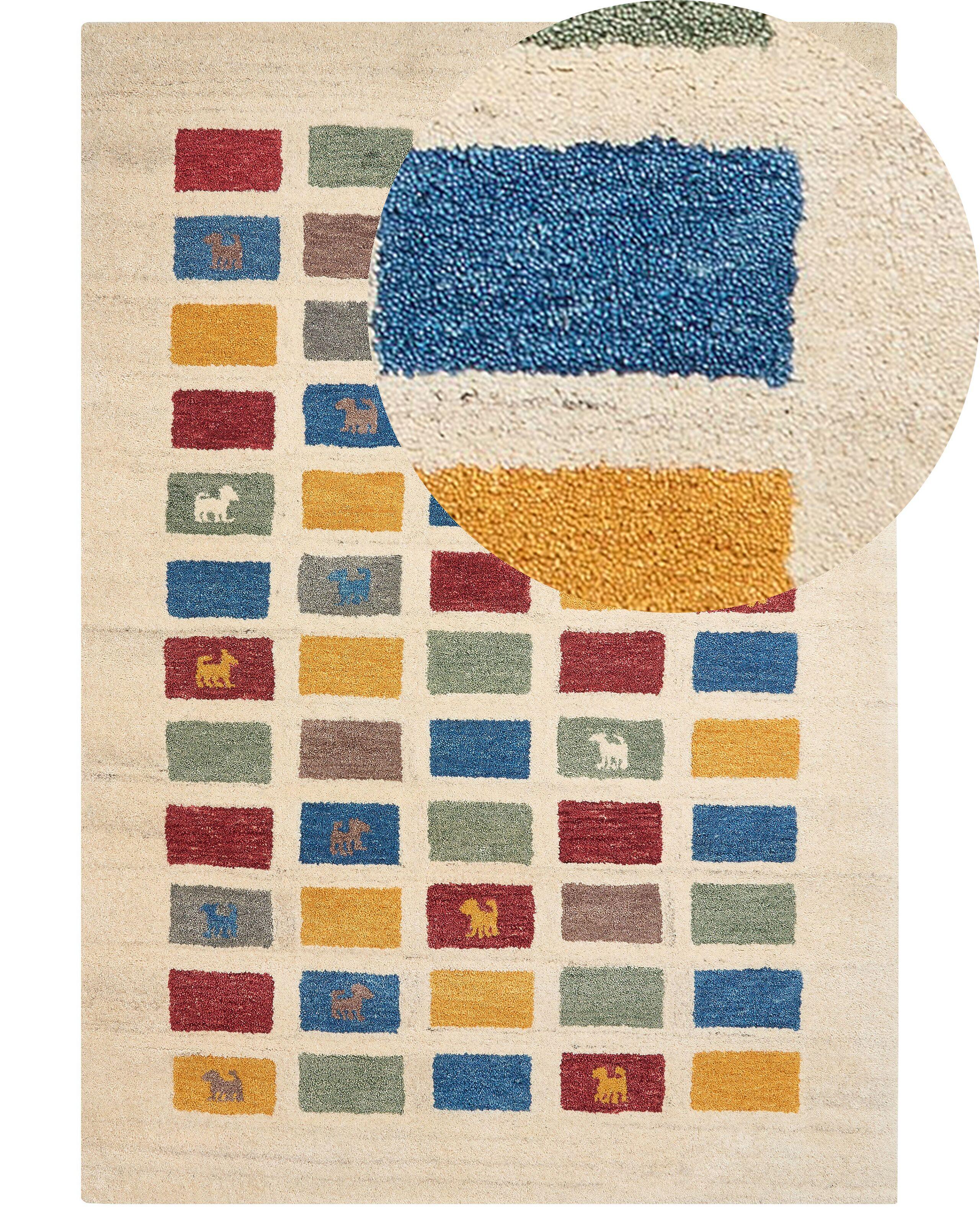 Beliani Teppich aus Wolle Boho MURATLI  