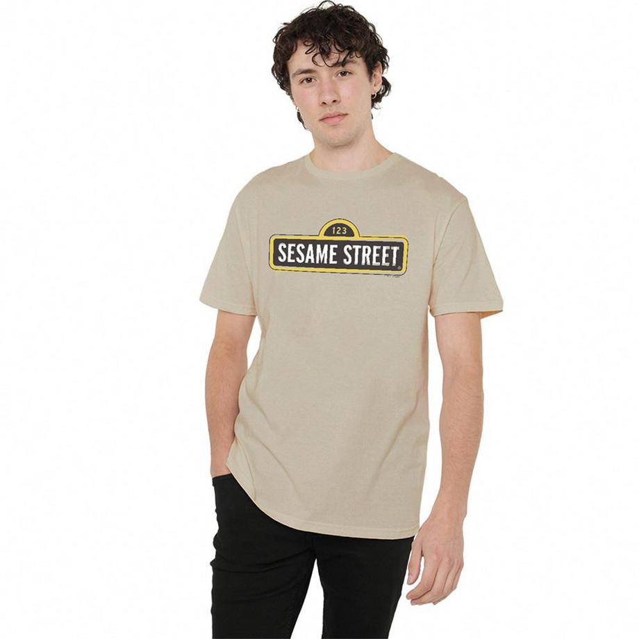 Sesame Street  Maglietta Logo Inclinato 