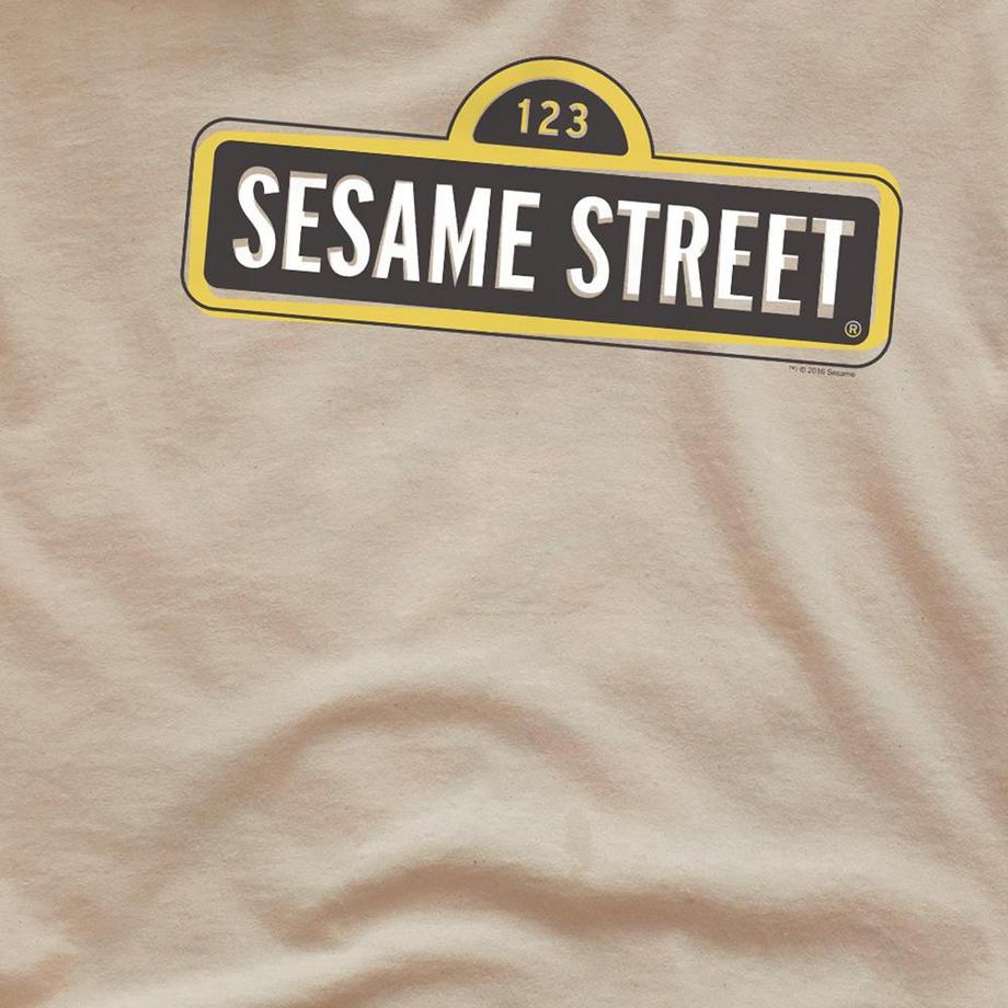 Sesame Street  Maglietta Logo Inclinato 