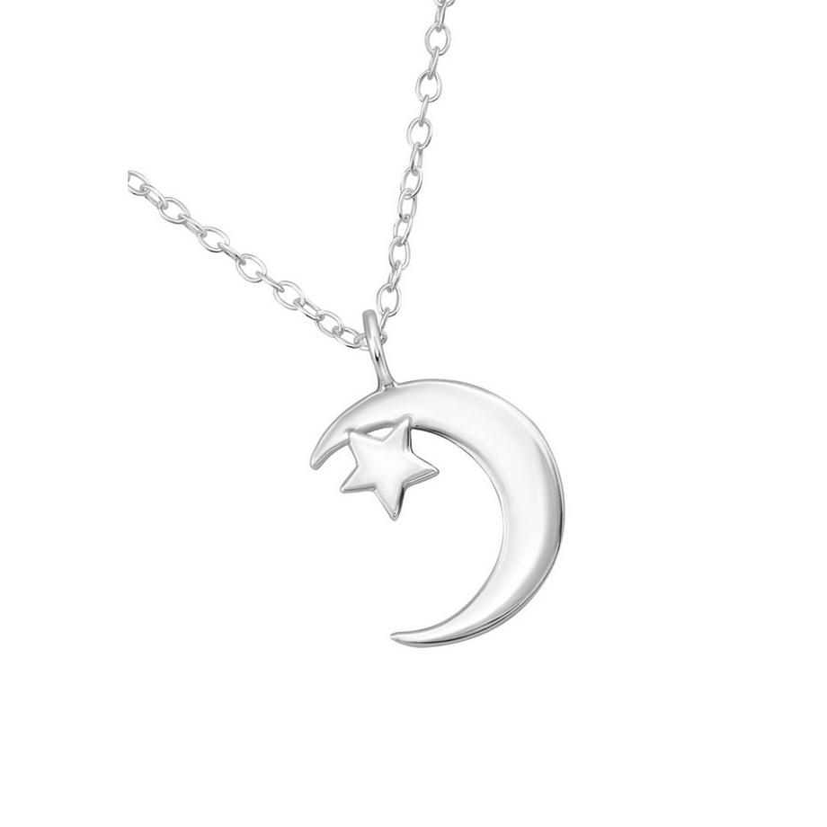 Maxte  Collier lune et étoile 
