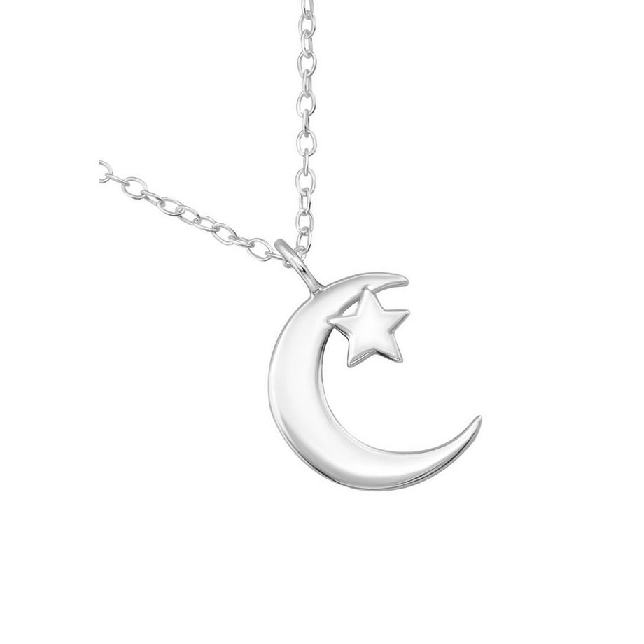 Maxte  Collier lune et étoile 