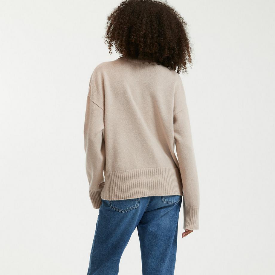 La Redoute Collections Pull col roulé en laine et cachemire  