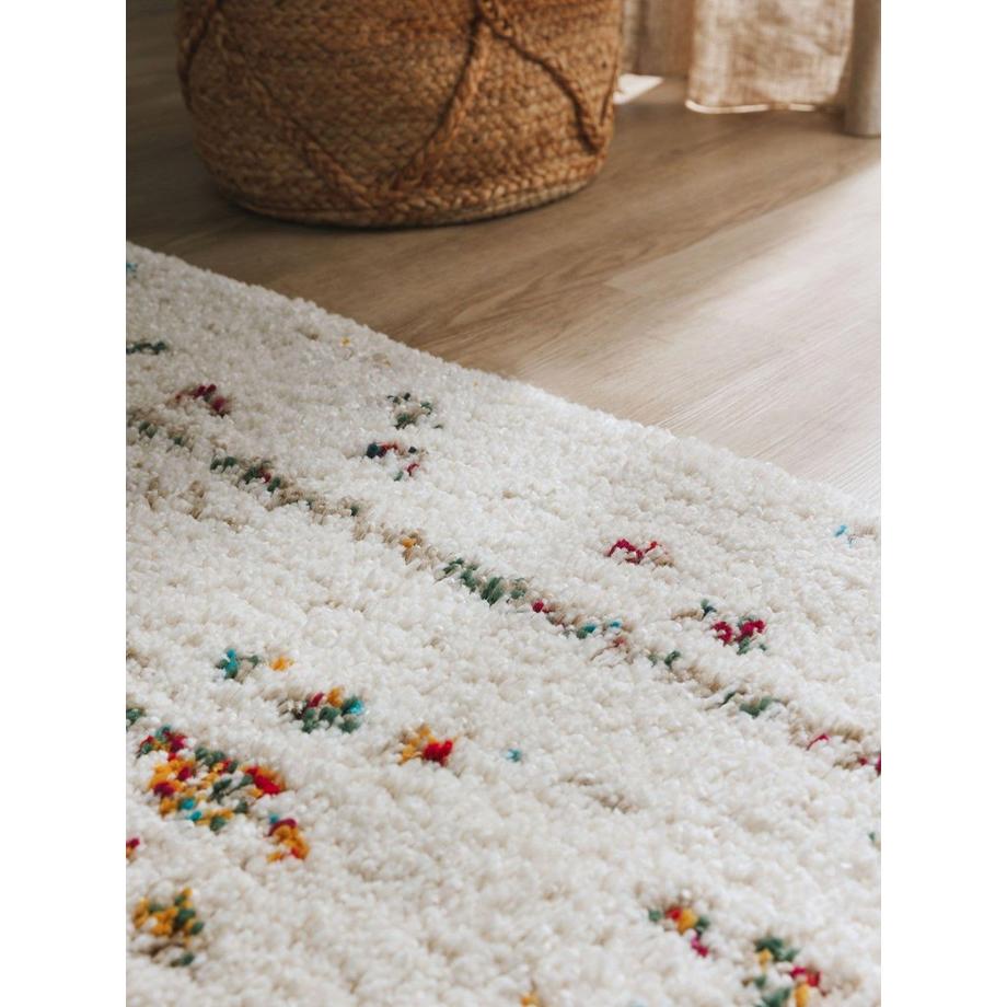 Benuta Tapis à poils longs Gobi Beige  
