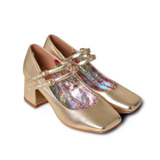 Joe Browns  Chaussure Bride Double Cheville Or  Métallique 