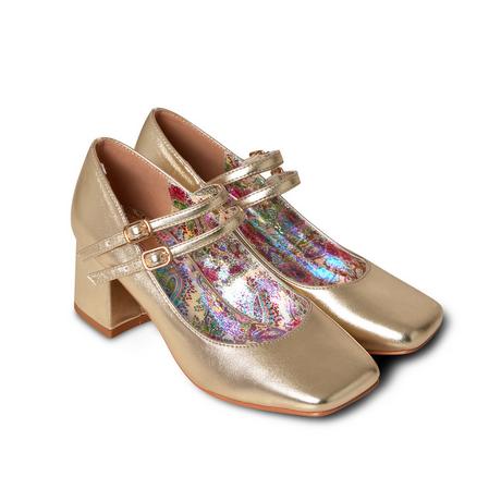 Joe Browns  Chaussure Bride Double Cheville Or  Métallique 