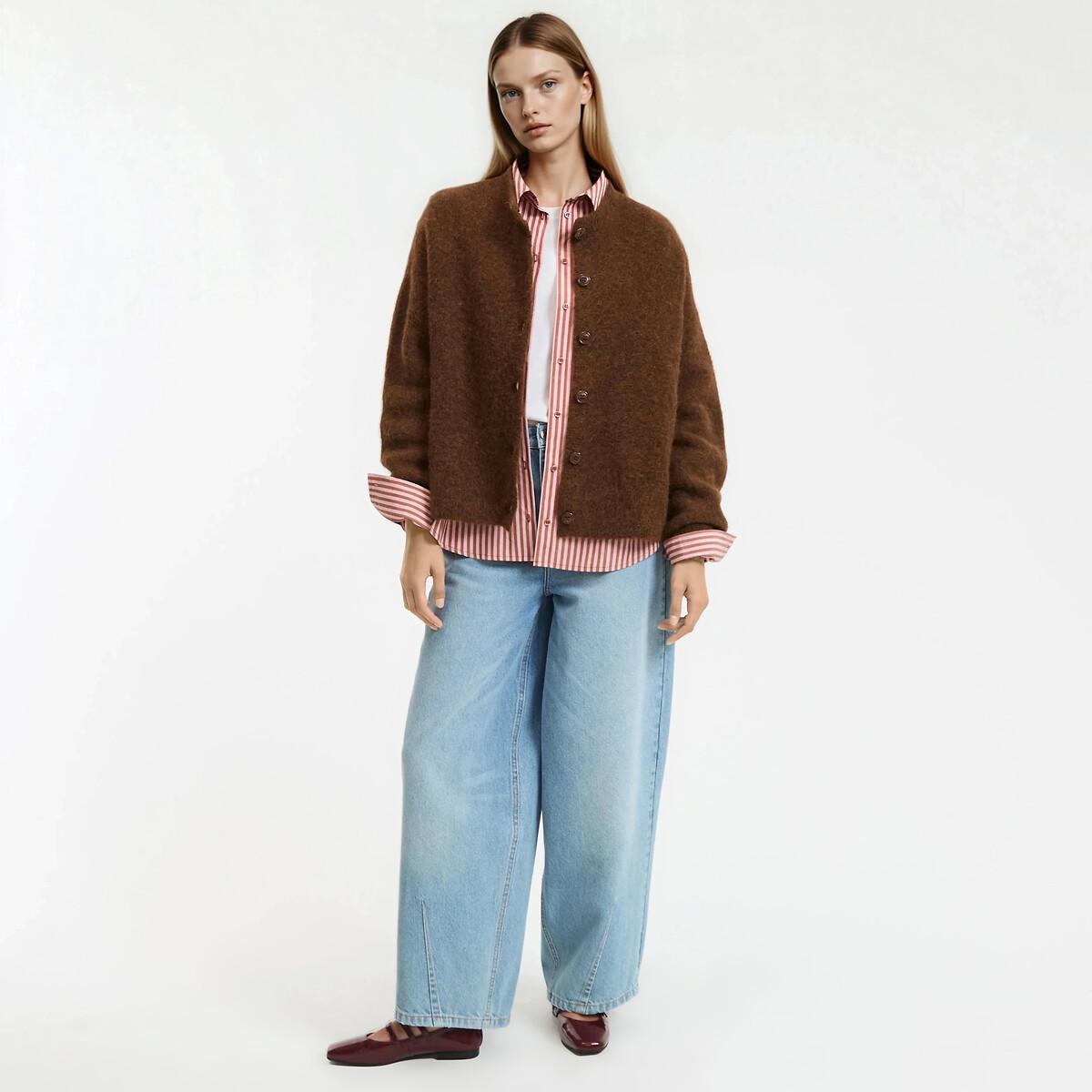 La Redoute Collections Cardigan Alpaga Mélangé  