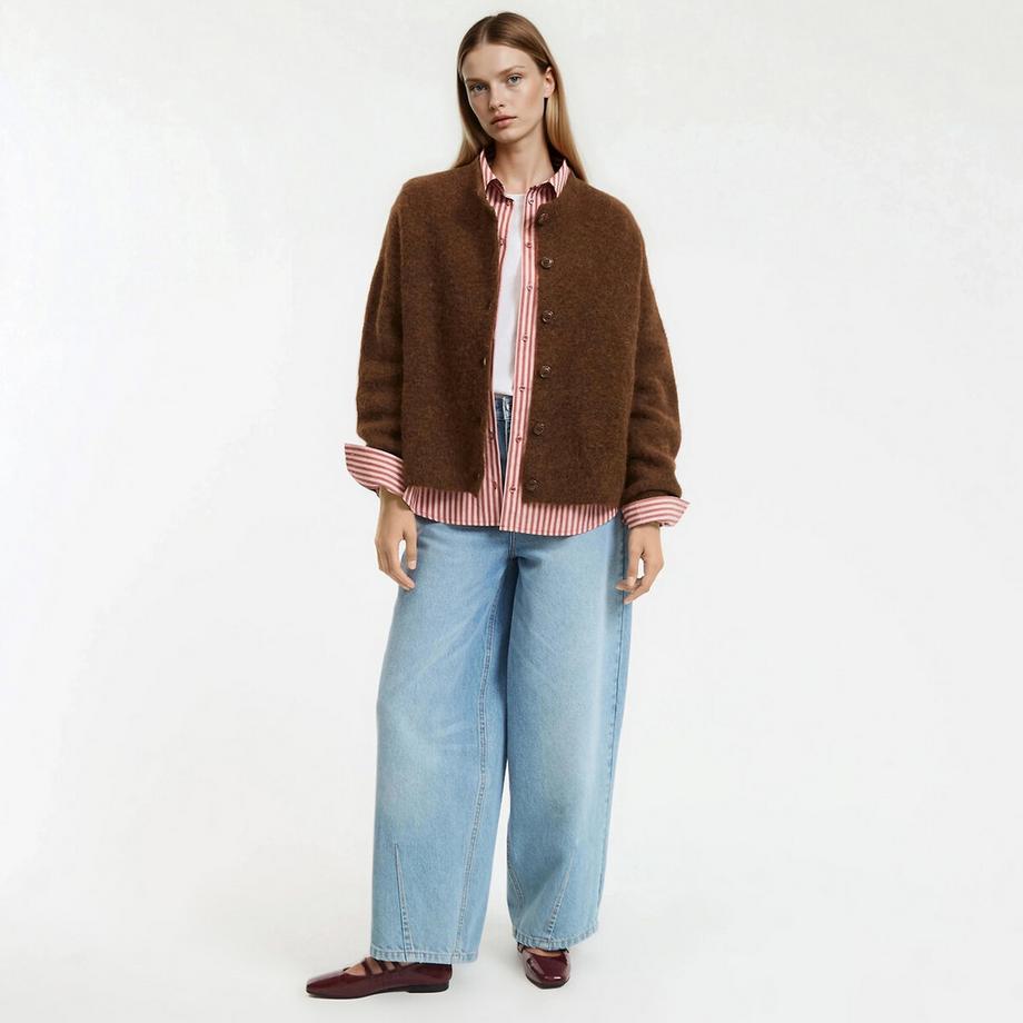 La Redoute Collections Alpaka Mischung Strickjacke  