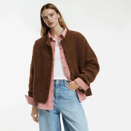 La Redoute Collections Cardigan Alpaga Mélangé  