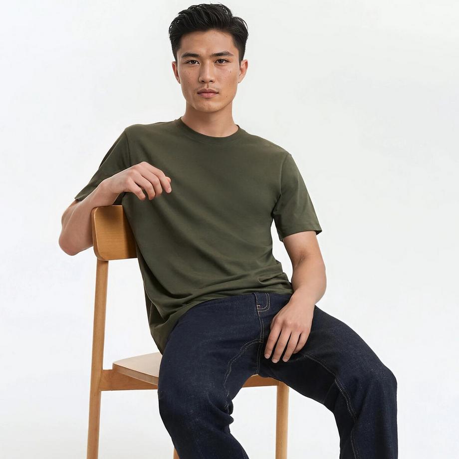 T-shirt col rond manches courtes