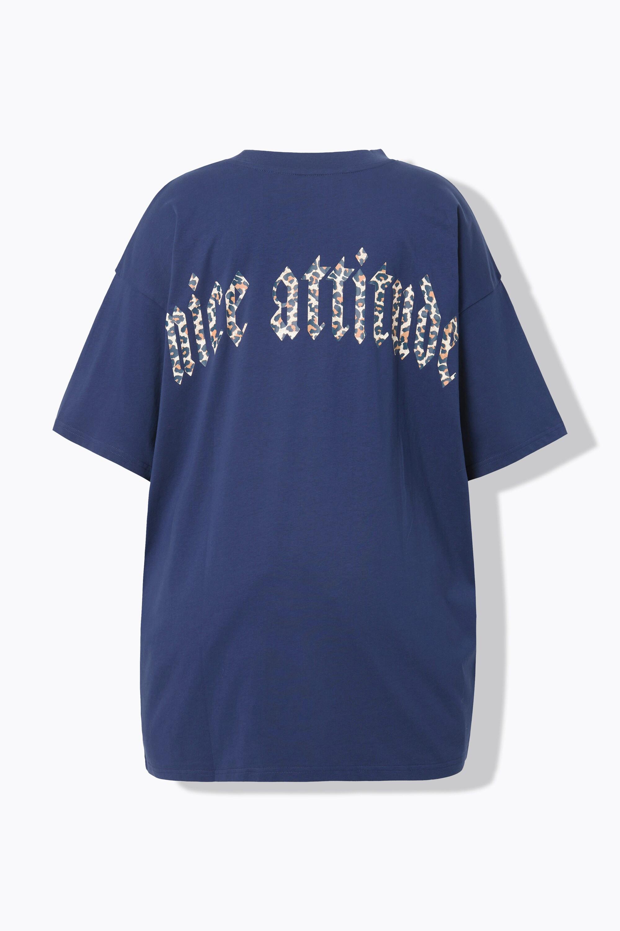 Studio Untold T-shirt Oversize Imprimé Léopard dans le Dos  