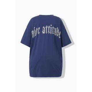 Studio Untold T-shirt Oversize Imprimé Léopard dans le Dos  