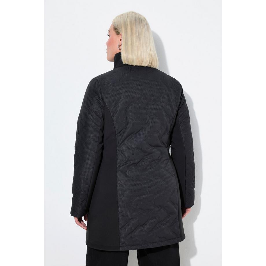Ulla Popken HYPRAR Laserstepp-Jacke Softshell-Einsätze Kapuze  