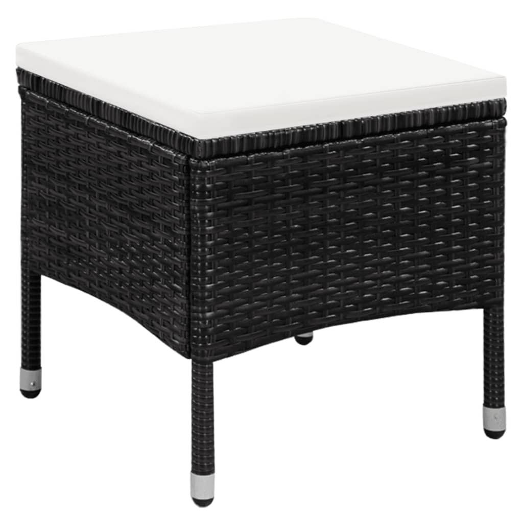 VidaXL Esszimmerstuhl mit hocker poly-rattan  