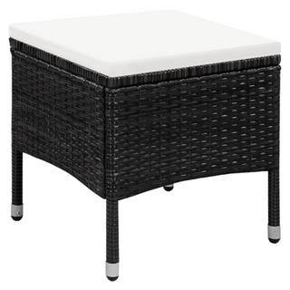 VidaXL Esszimmerstuhl mit hocker poly-rattan  