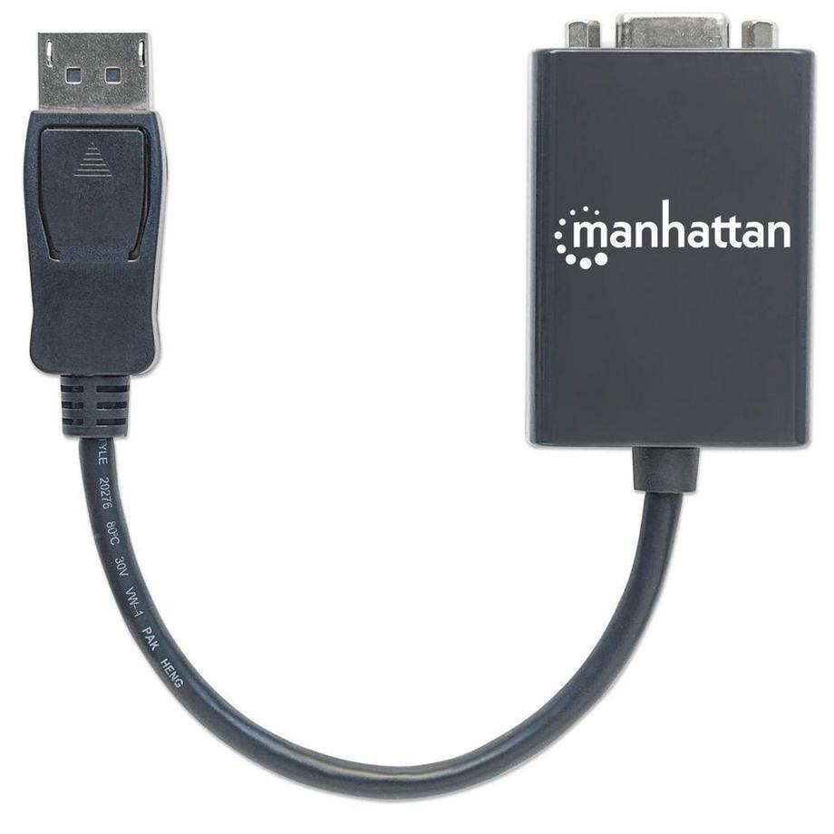 Manhattan  Manhattan 151962 cavo e adattatore video 0,15 m DisplayPort VGA (D-Sub) Nero 