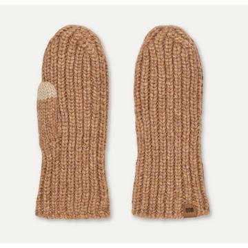 W CHUNKY RIB MITTEN