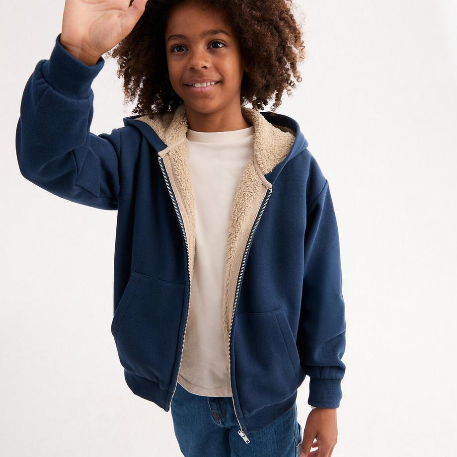 Sweatshirt mit Reissverschluss und Kapuze