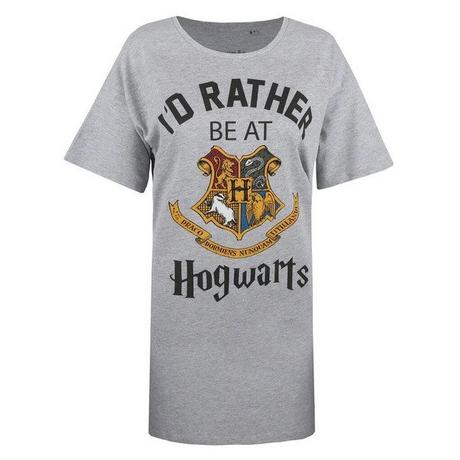 Harry Potter  I'd Rather Be At Hogwarts Nachthemd 