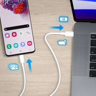 Avizar  USB-C / USB-C Ladekabel Weiß 