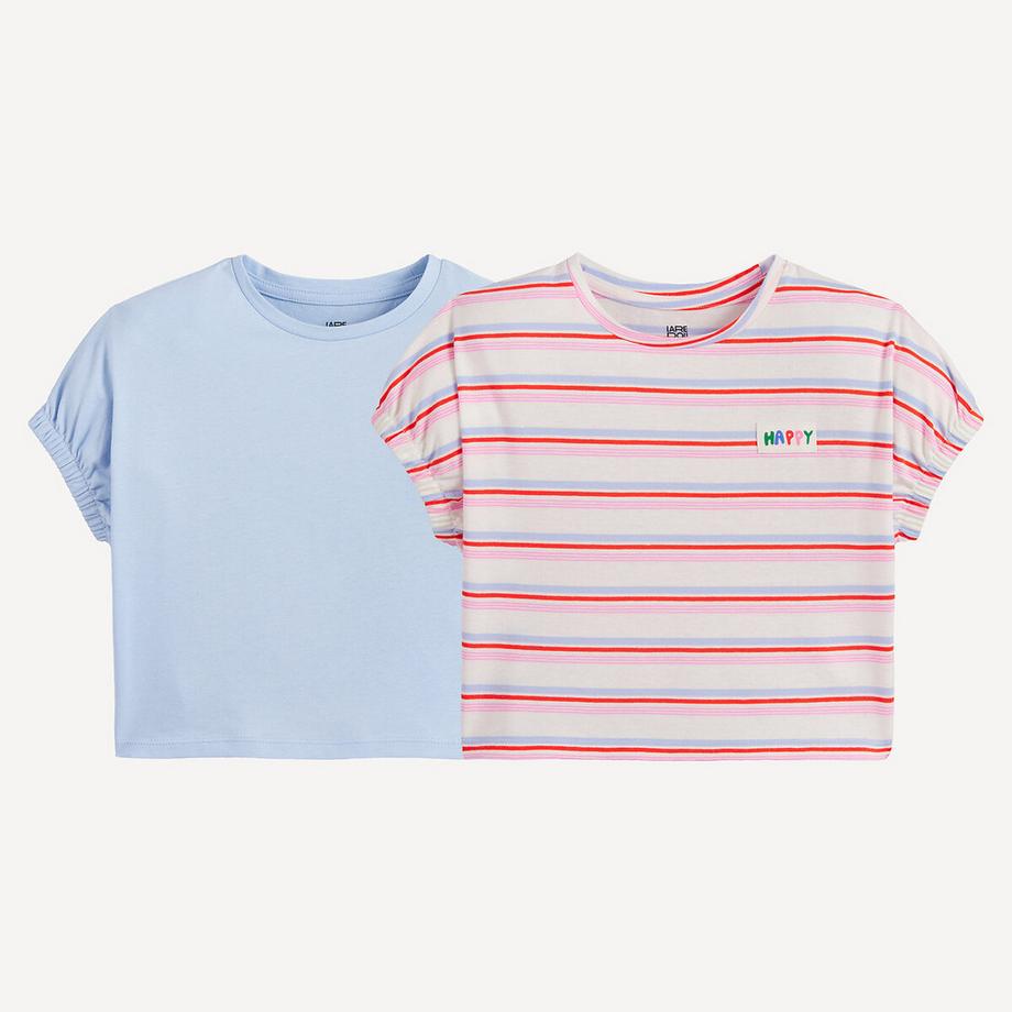 Lot de 2 T-shirts courts