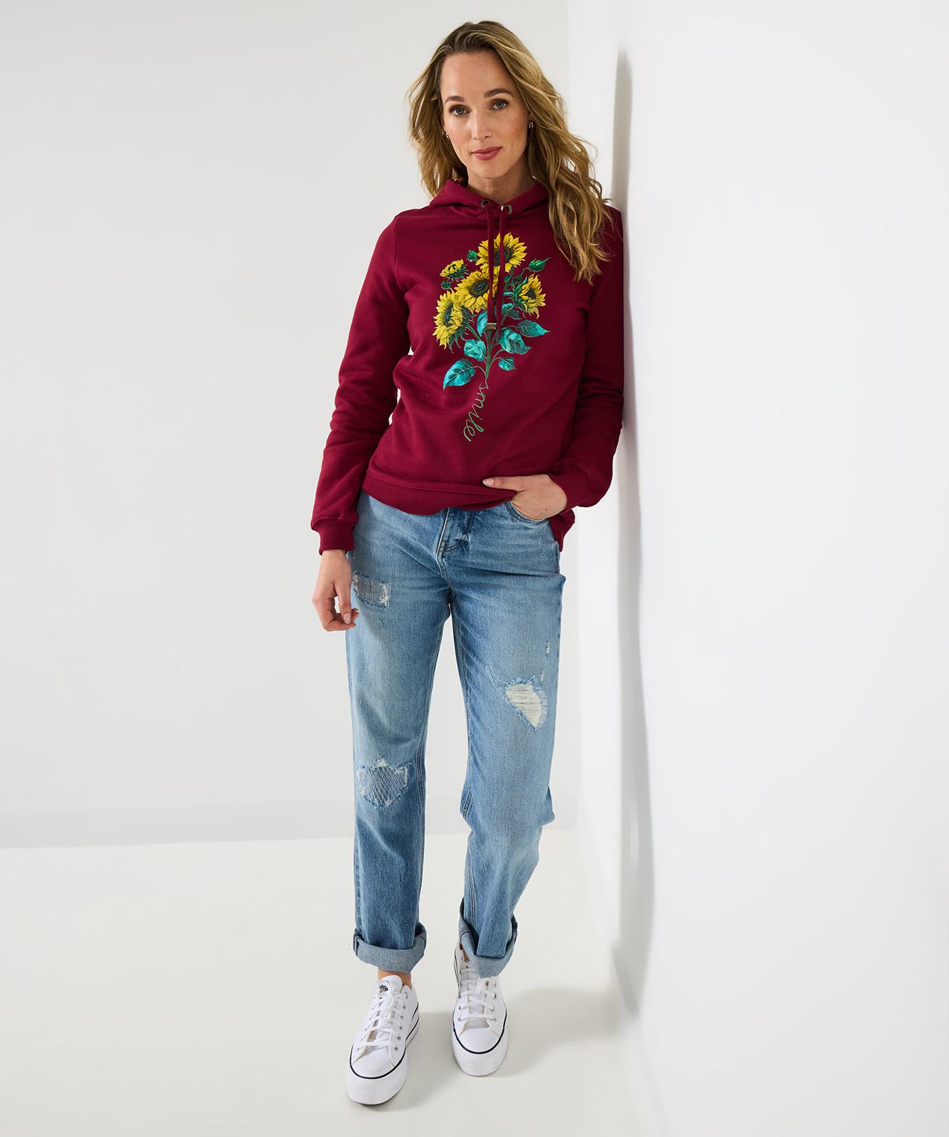 Joe Browns Felpa con Cappuccio Stampa Girasole  