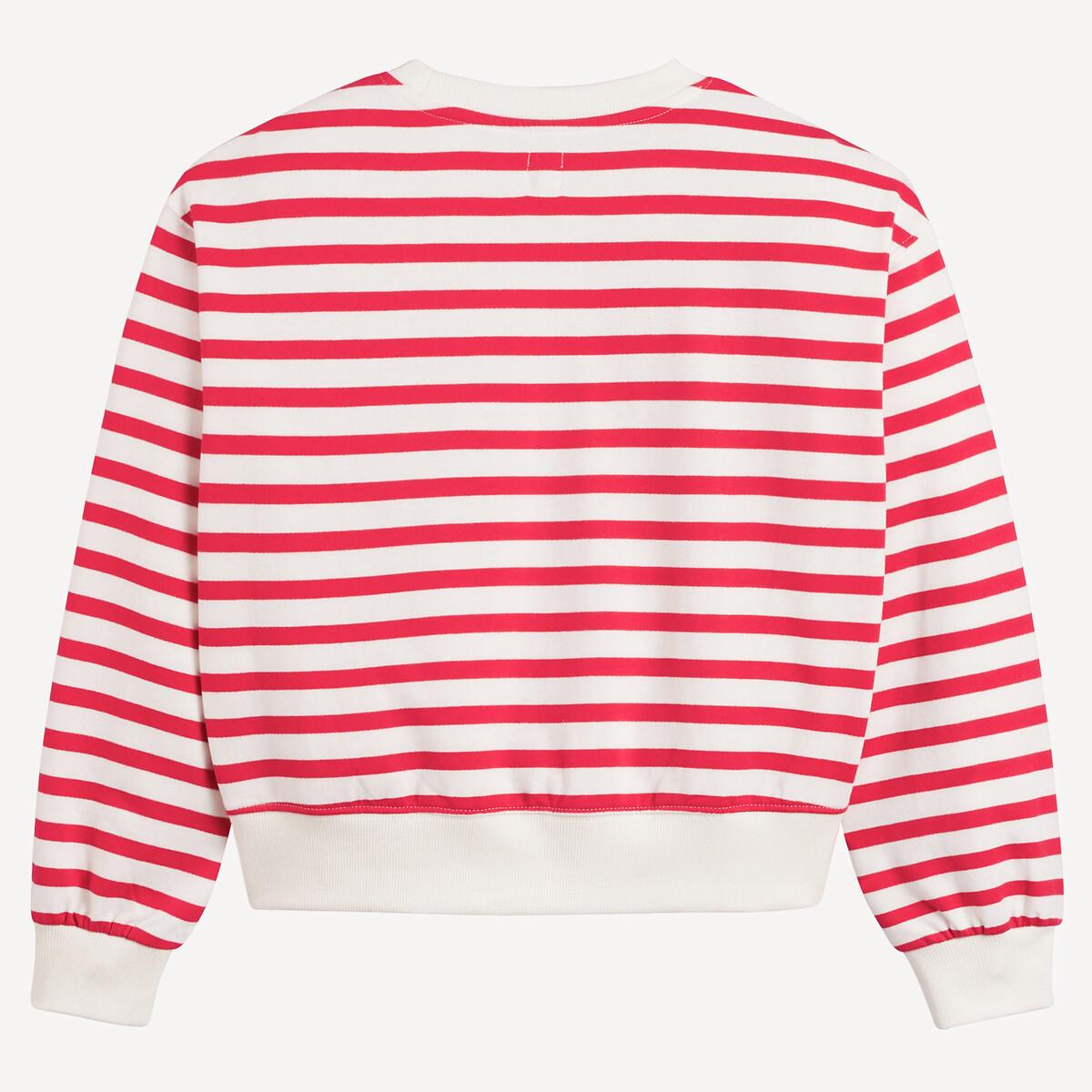 La Redoute Collections  Sweat col rond rayé en molleton 